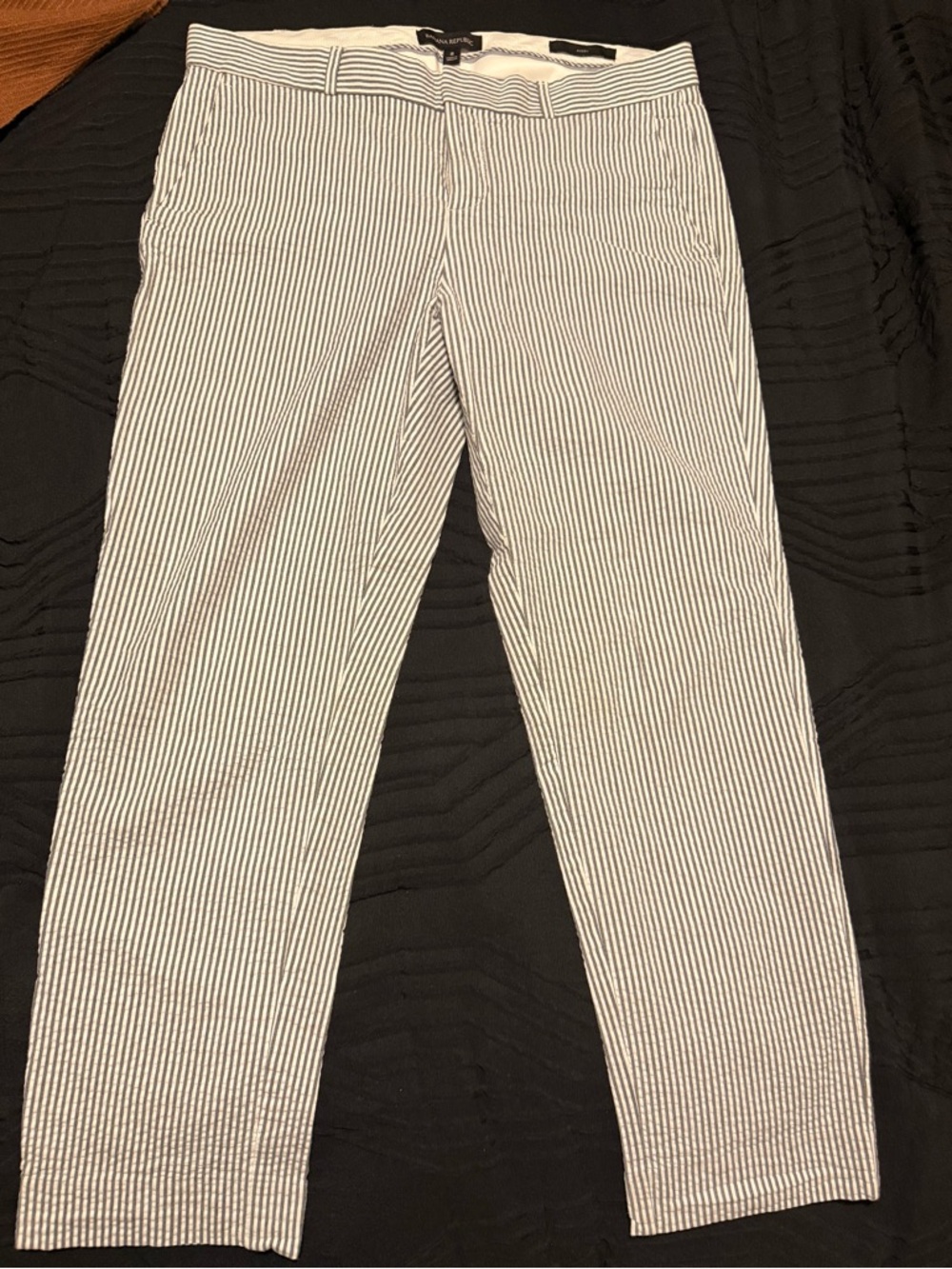 Banana Republic Black and White Striped Top